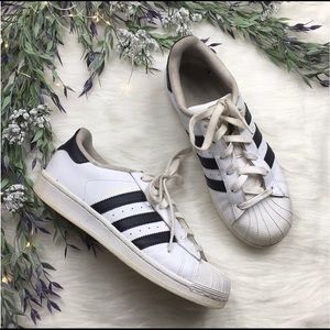 Adidas Superstar Sneakers White Black low top 7.5